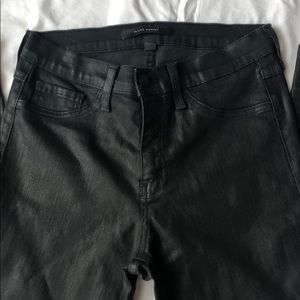 NWOT Flying Monkey Black Coated Shinny Jeans 29